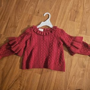 First Impressions girlsRed Fancy sweater -24 months - Valentine's day sweater ❤️